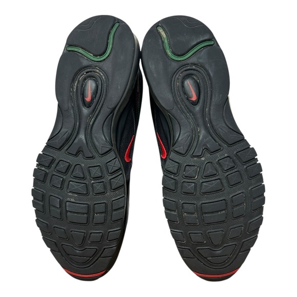 NIKE AIR MAX 97 OG UNDFTD Black Red Green Men's Size 9.5 AJ1986 001 Undefeated - Picture 15 of 16